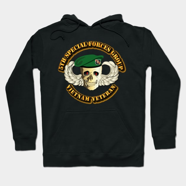 5th Special Forces Group - Skull Wings Beret Hoodie by twix123844